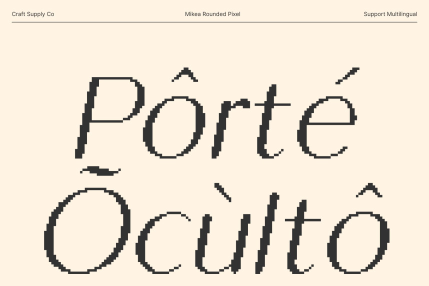 Mikea Rounded Pixel Font preview image 4