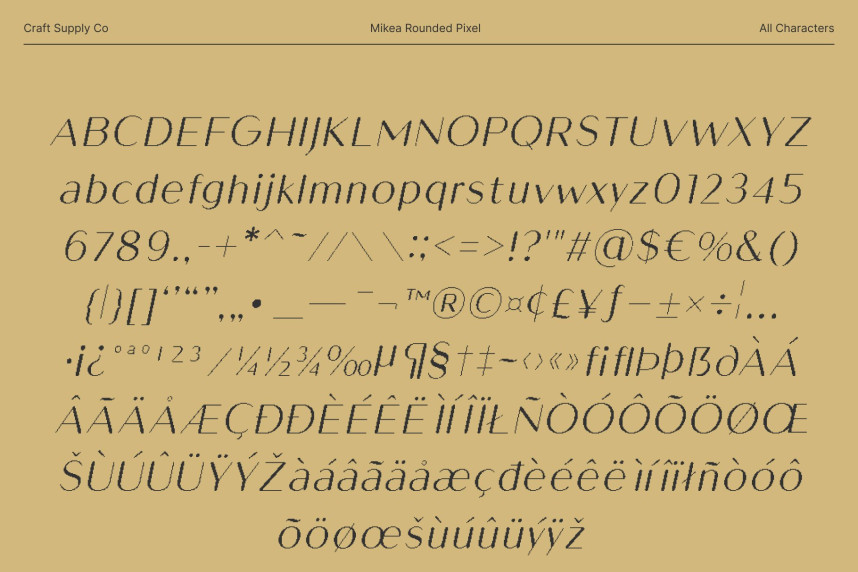 Mikea Rounded Pixel Font preview image 5