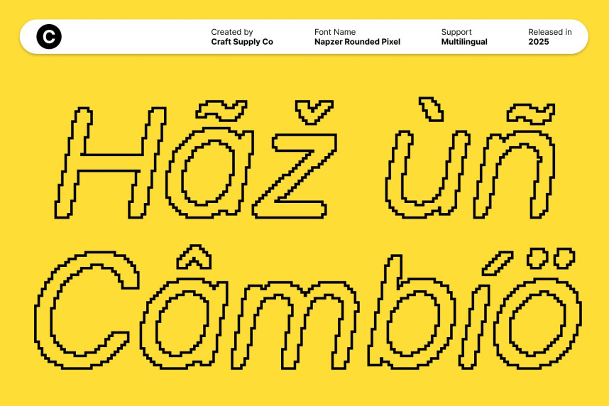 Napzer Rounded Pixel Font preview image 4