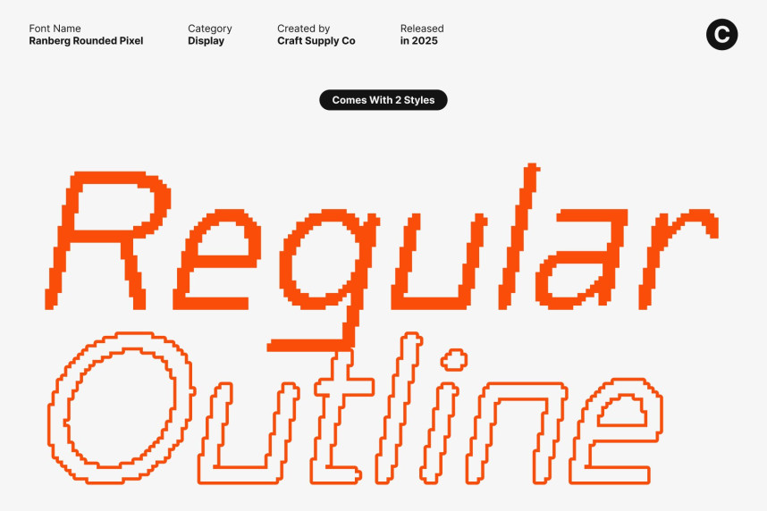 Ranberg Rounded Pixel Font preview image 2