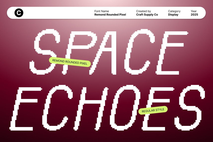 Remond Rounded Pixel Font preview image 3