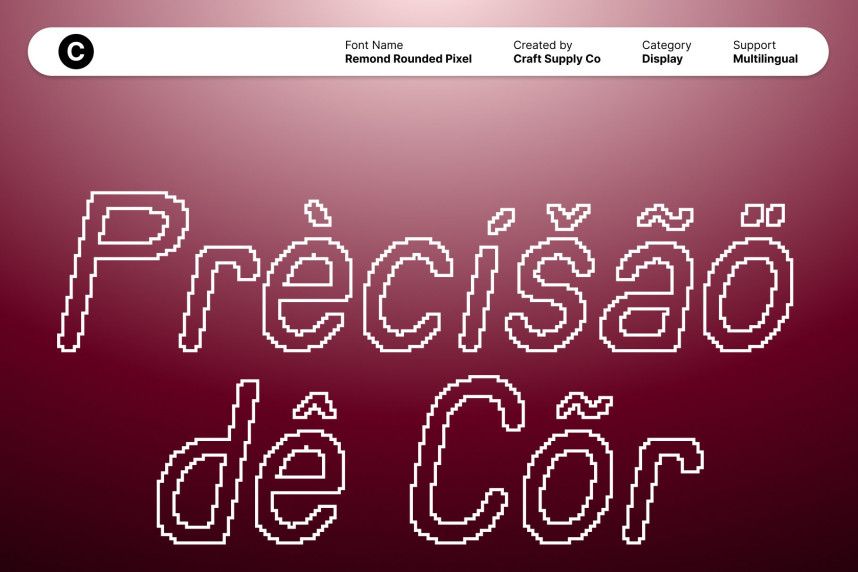 Remond Rounded Pixel Font preview image 4