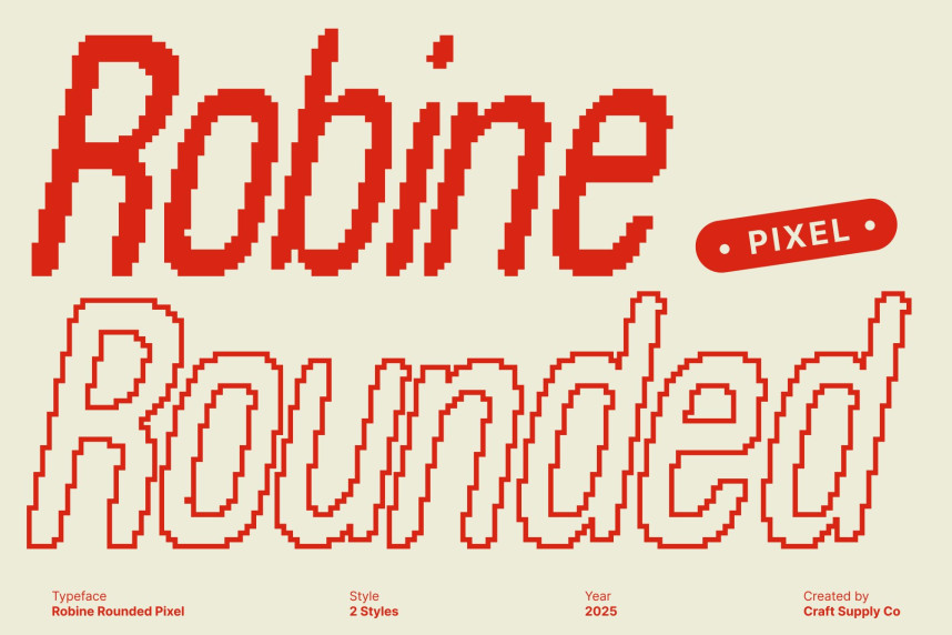 Robine Rounded Pixel Font