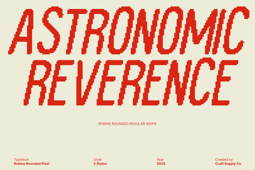 Robine Rounded Pixel Font preview image 2