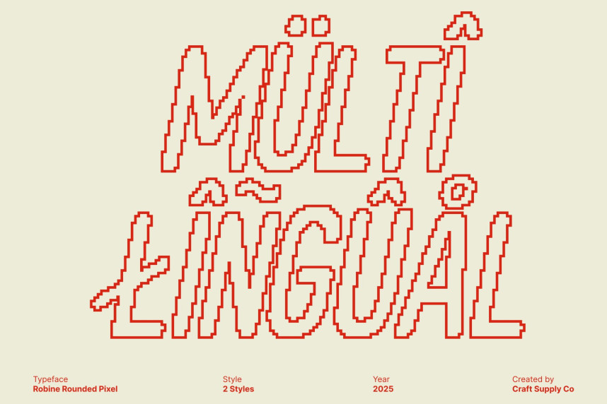Robine Rounded Pixel Font preview image 4