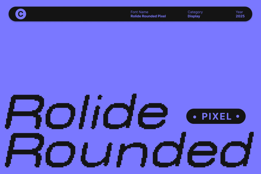 Rolide Rounded Pixel Font