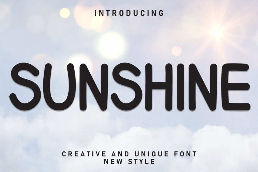 Sunshine - Creative And Unique Font