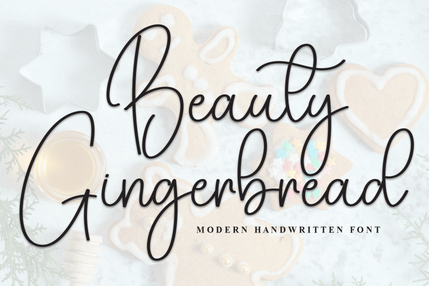 Beauty Gigerbread - Elegant Script Handwritten Font