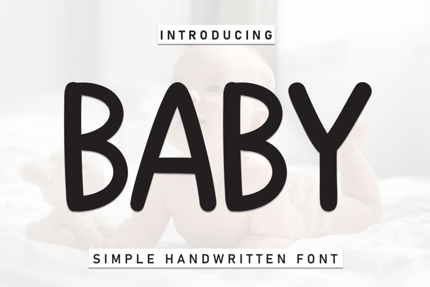 Baby Simple Handmade Font