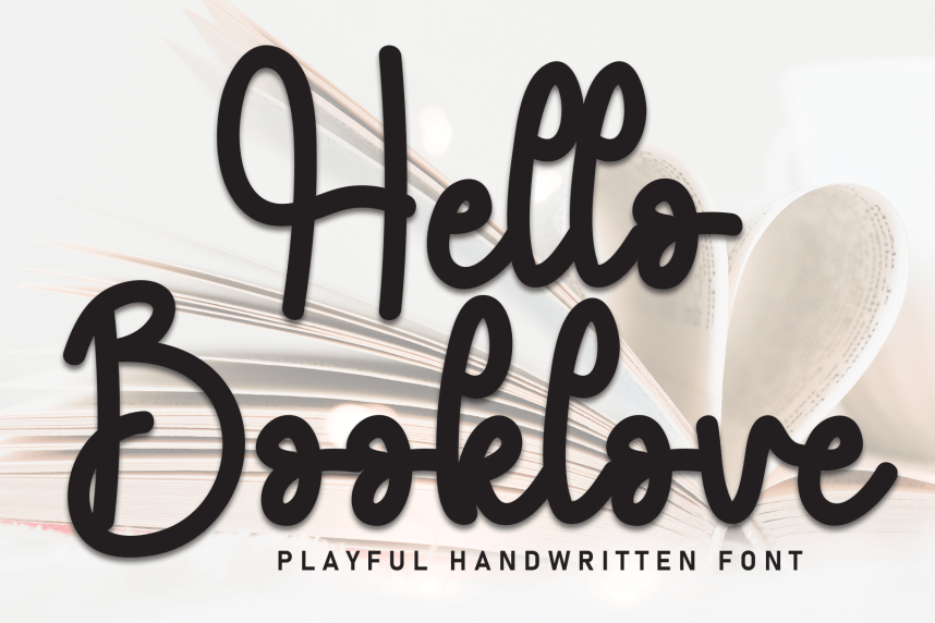 Hello Booklove Style Script Font