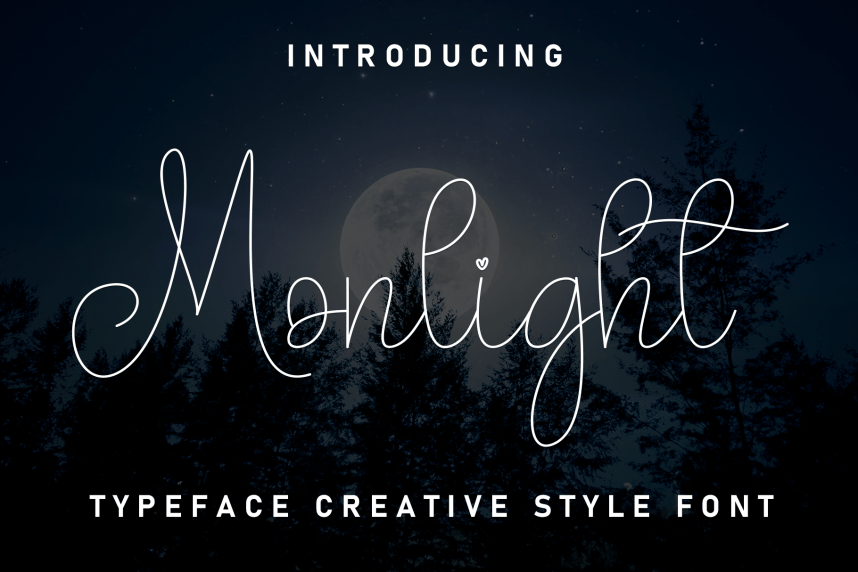 Monlight - Handwritten Script Font