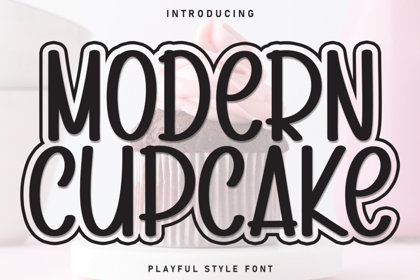 Modern Cupcake - Playful Style Font