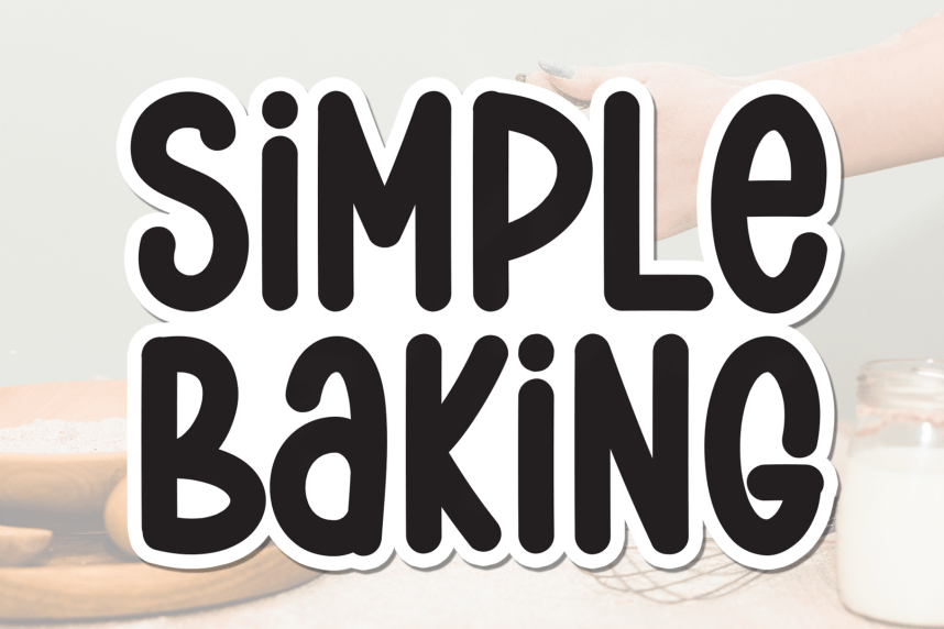 Simple Baking Playful Font