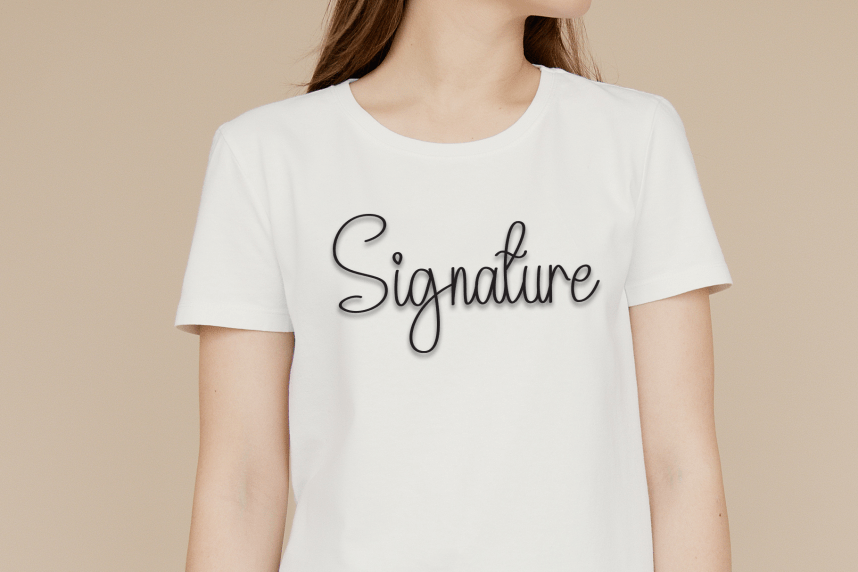 Embroidery Simple Handwritten Font preview image 2