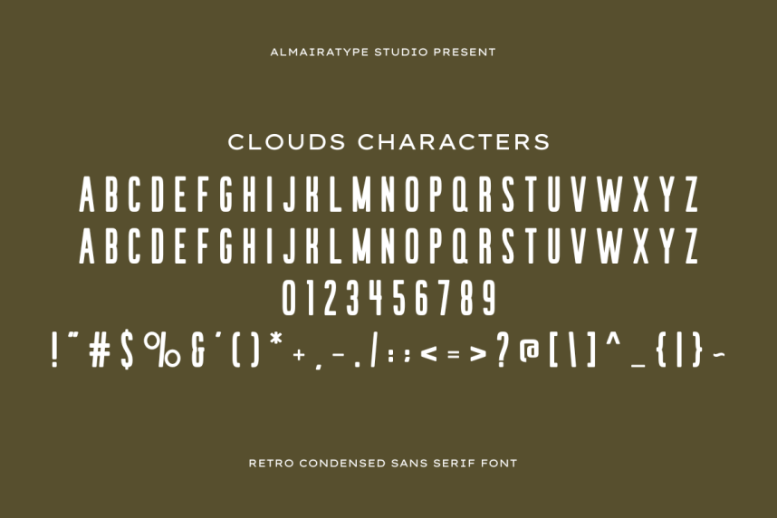 Clouds Font preview image 2