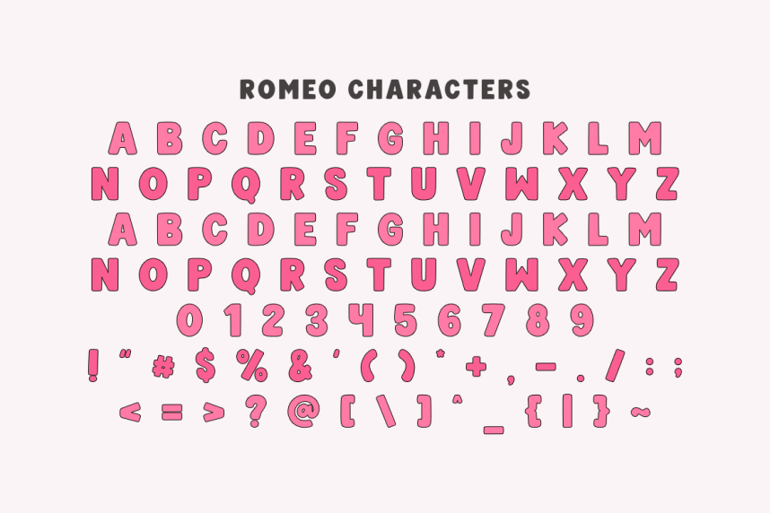 Romeo – Retro Quirky Font preview image 2