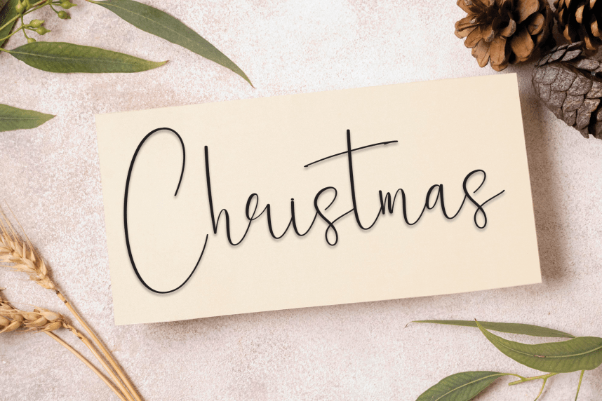 Beautyful Snowman – Handwritten Script Font preview image 5