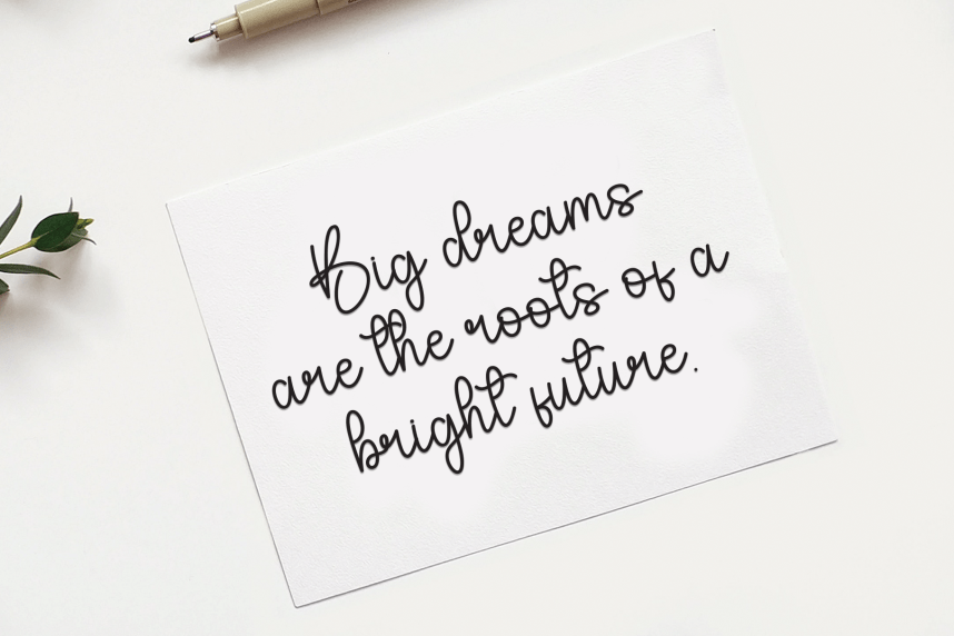 Cute Babyish – Modern Handwritten Script Font preview image 5
