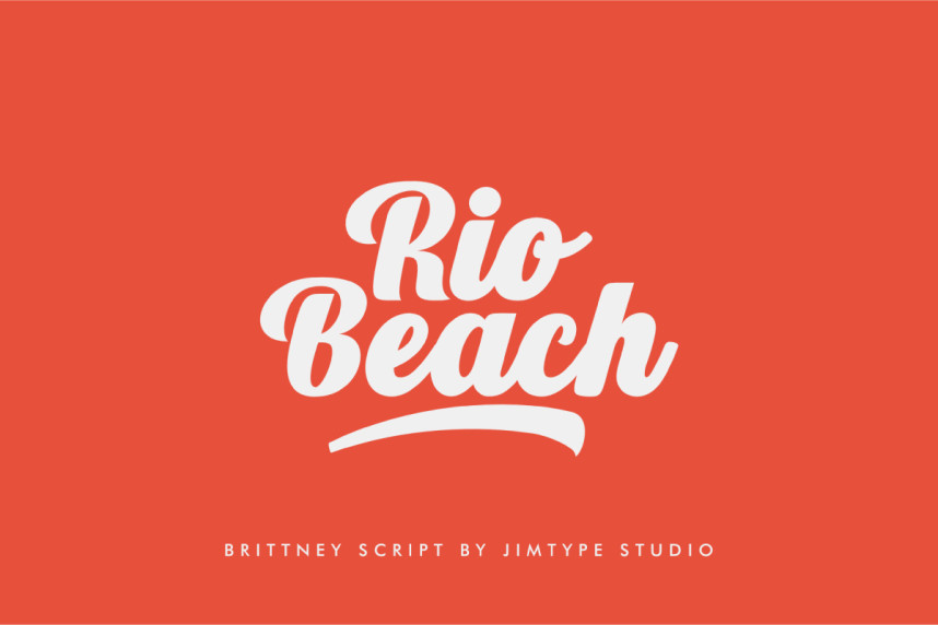 Brittney – Bold Script Font preview image 5