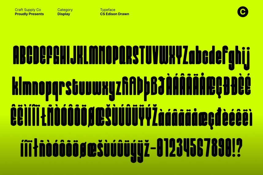 CS Edison Drawn Font preview image 5