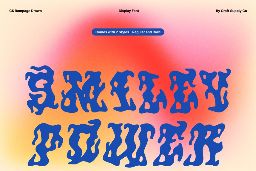CS Rampage Drawn Font preview image 3