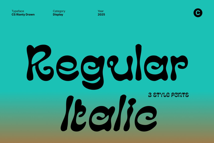 CS Rianty Drawn Font preview image 2