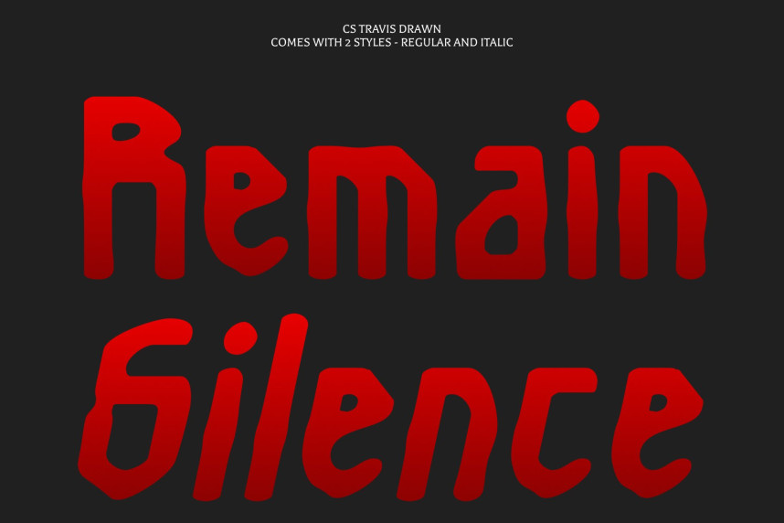 CS Travis Drawn Font preview image 3