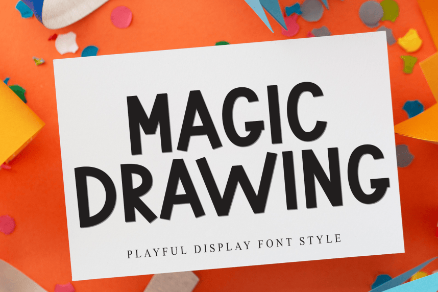 Magic Drawing Playful Font
