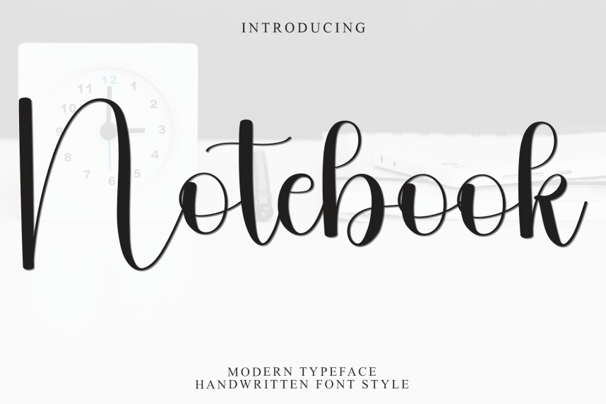 Notebook Style Script Font