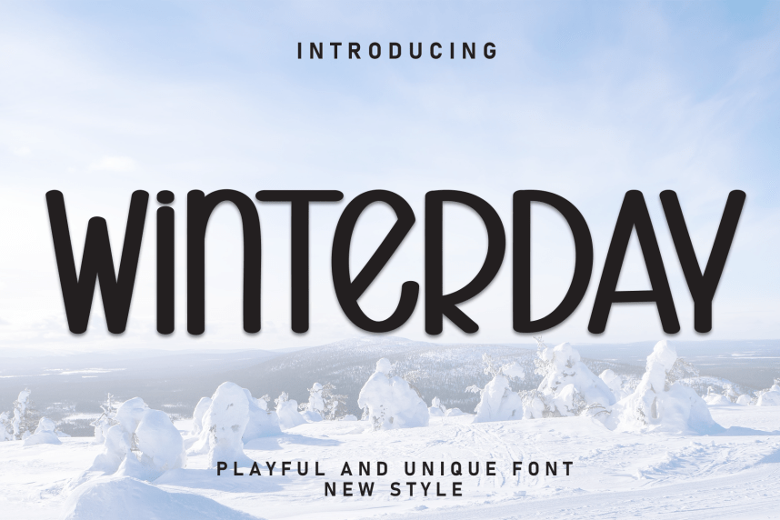 Winterday - New Playful And Unique Font