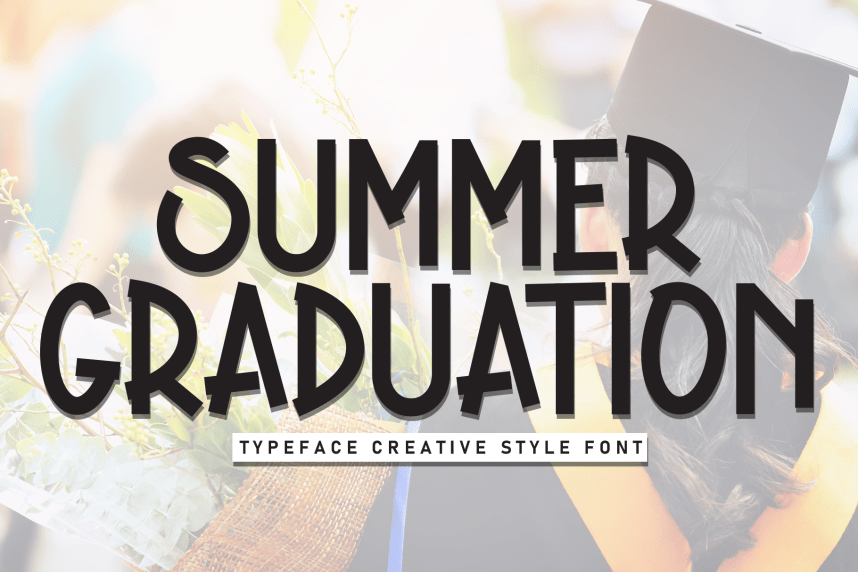Summer Graduation – Creative Style Font