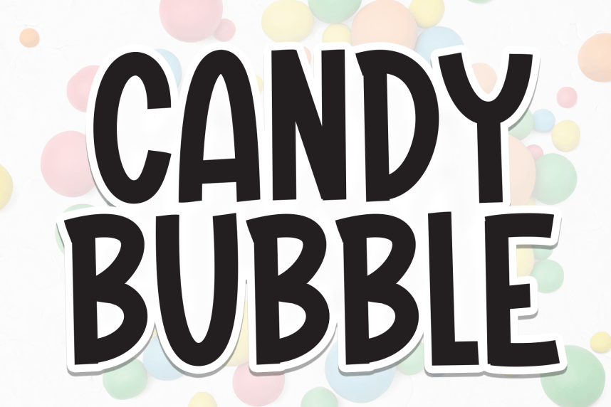 Candy Bubble Playful Font