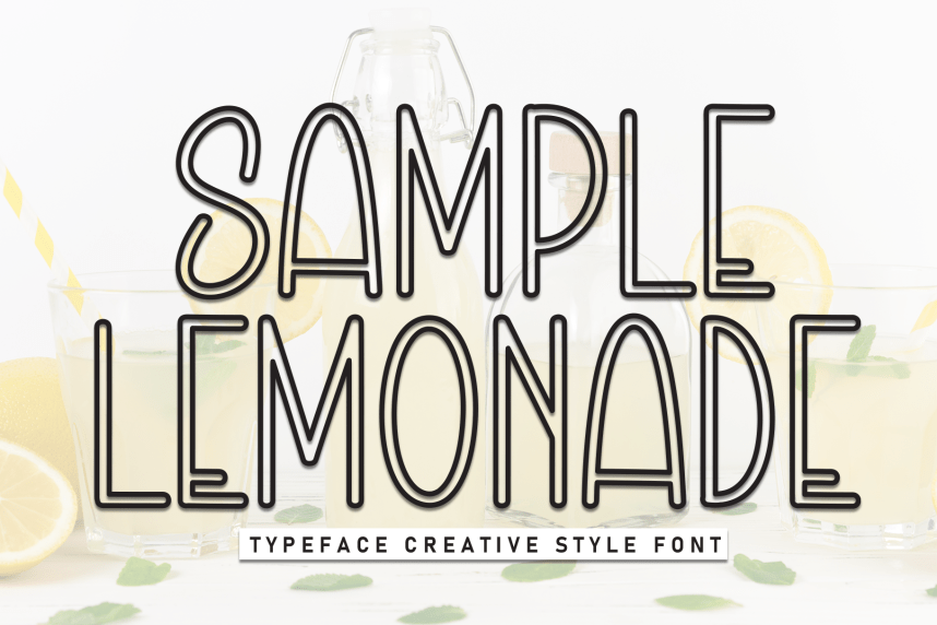 Sample Lemonade – Creative Style Font