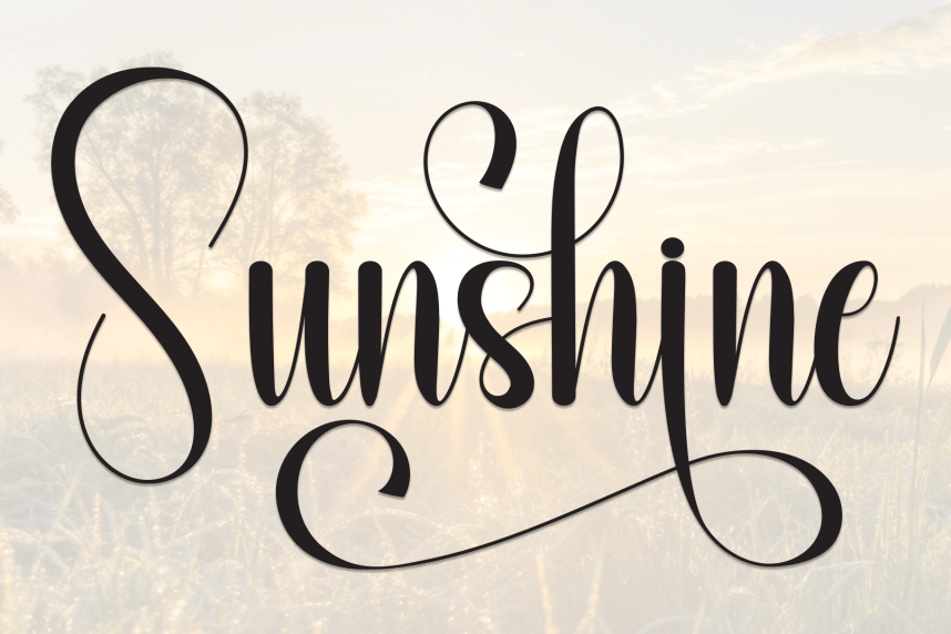 Sunshine – Elegant Handwritten Font