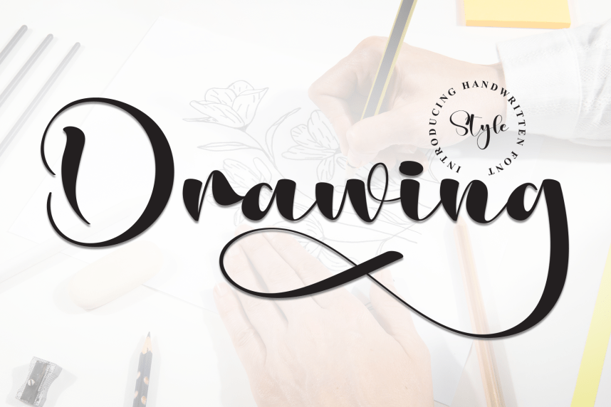 Drawing – Natural Script Handwritten Font