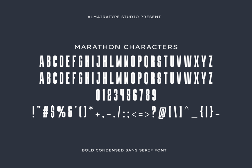 Marathon Font preview image 2