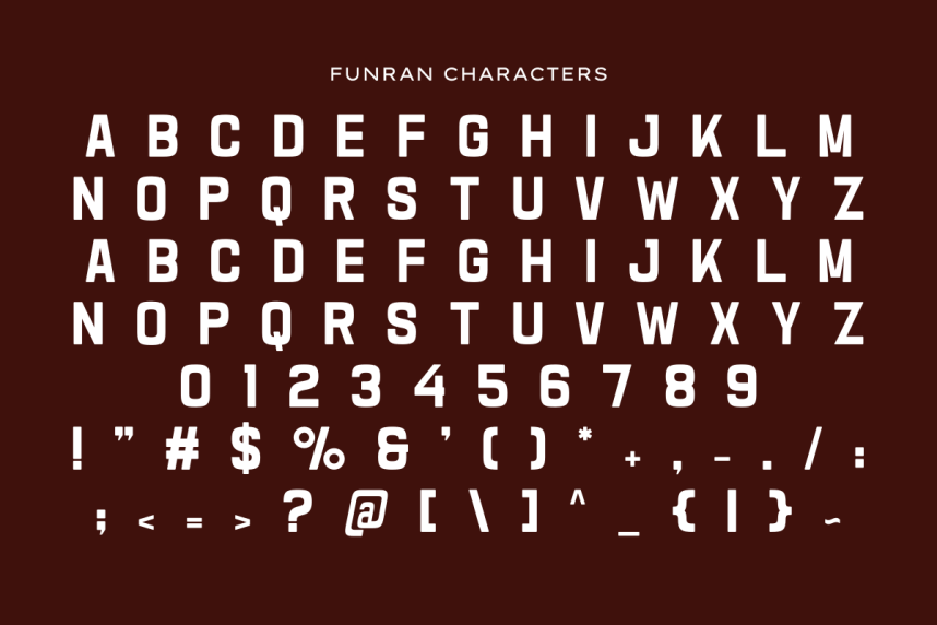 Funran – Modern Retro Sans Serif Font preview image 2