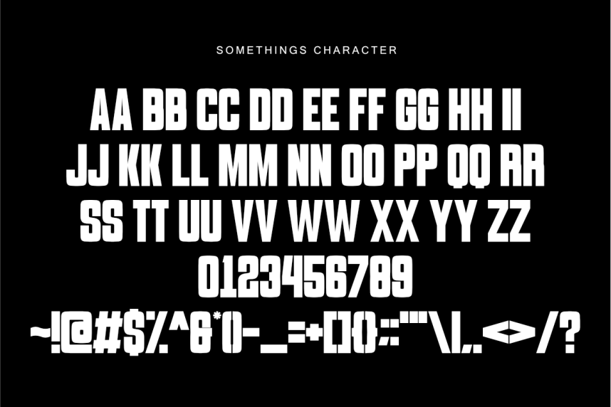 Somethings Font preview image 2