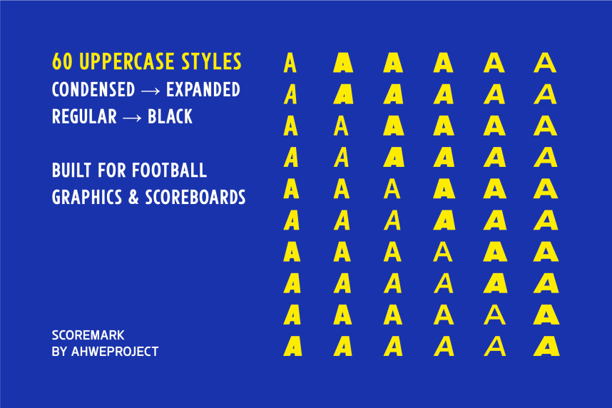Scoremark Font preview image 2