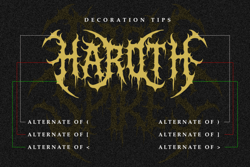 Dark Spikes Font preview image 2
