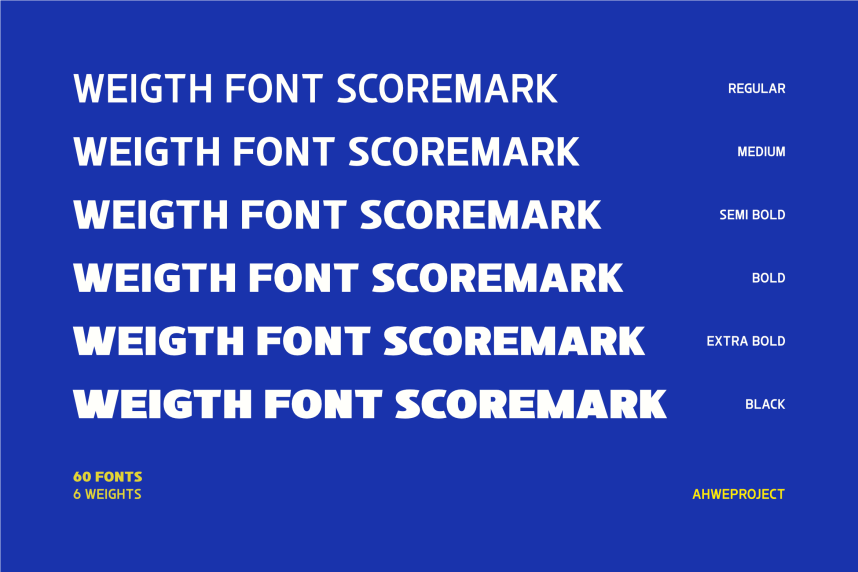 Scoremark Font preview image 5