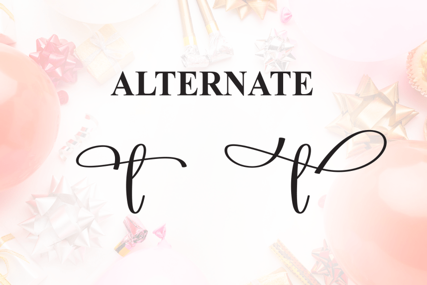 Christmas Birthday – Natural Script Handwritten Font preview image 5