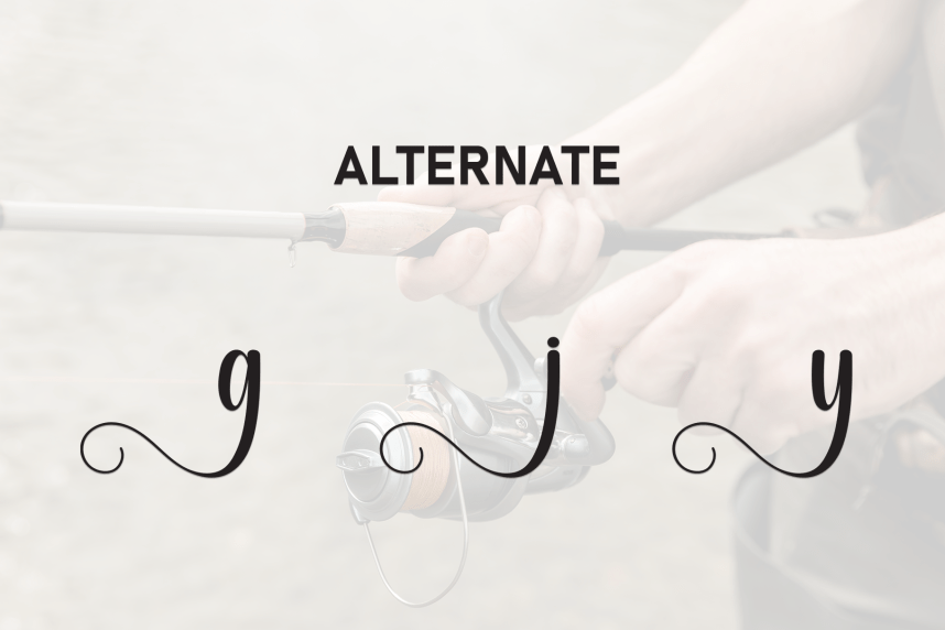Fishing Script Font preview image 5