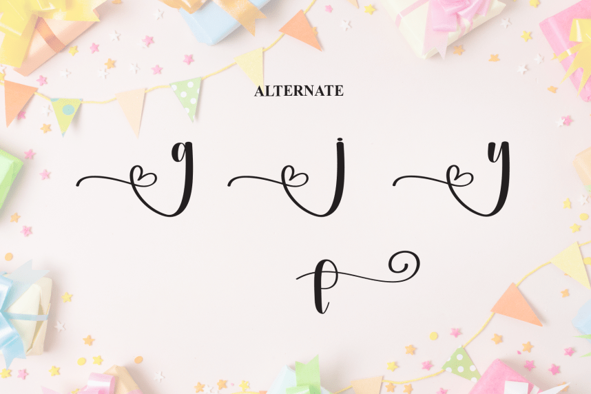 Birthday – Natural Script Handwritten Font preview image 5
