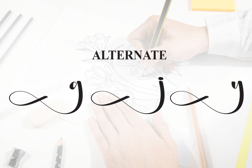 Drawing – Natural Script Handwritten Font preview image 5