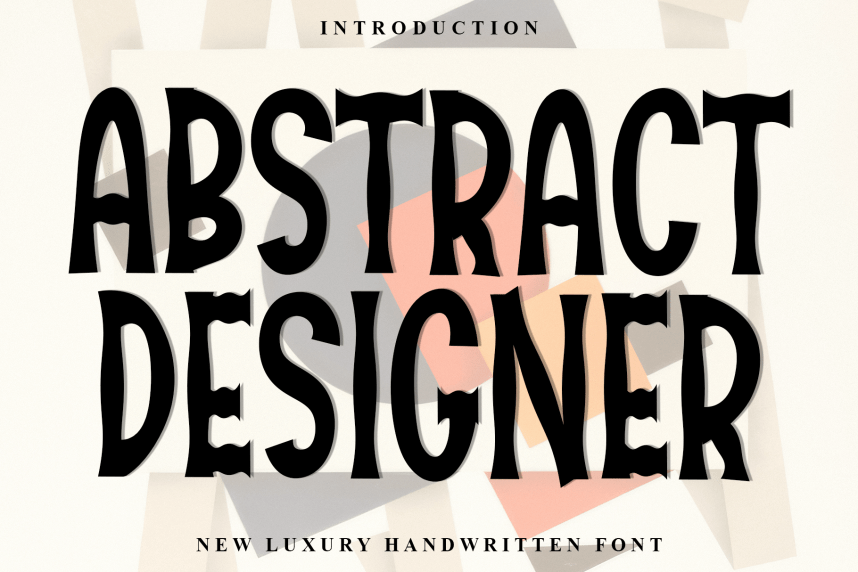 Abstract Designer – Creative Style Font
