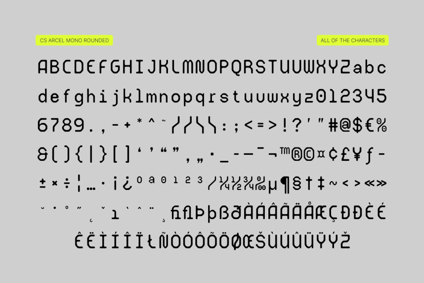 CS Arcel Mono Rounded Font preview image 5