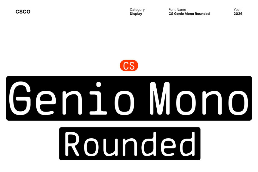 CS Genio Mono Rounded Font