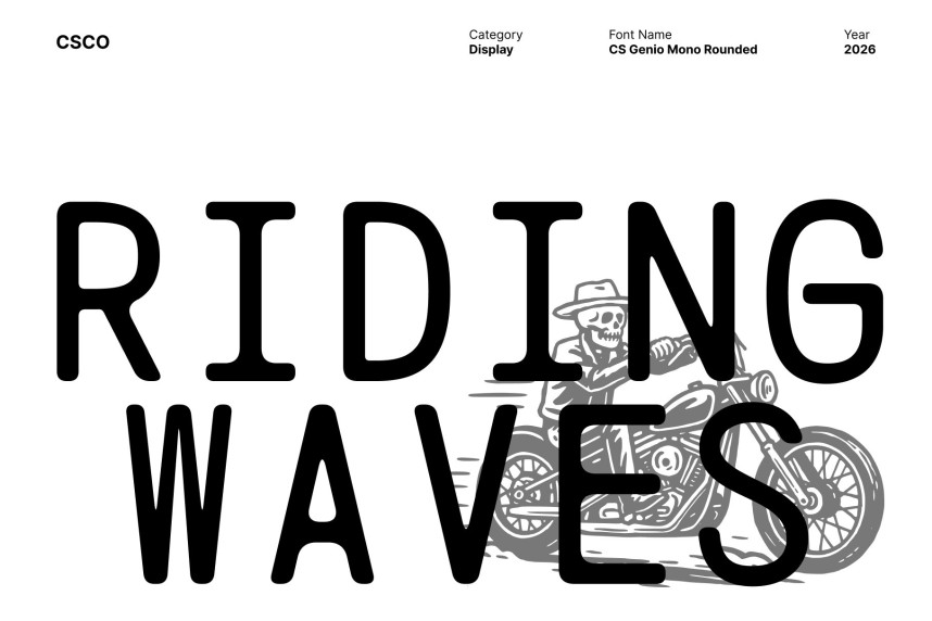 CS Genio Mono Rounded Font preview image 2