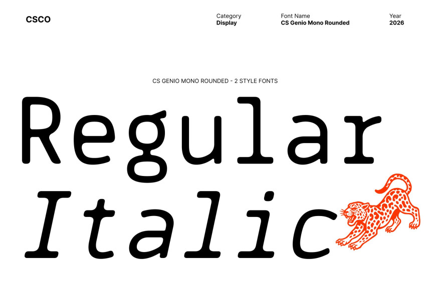 CS Genio Mono Rounded Font preview image 3